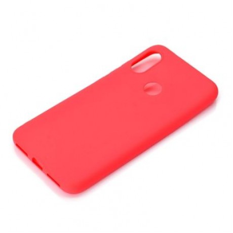 Shockproof TPU Case for Xiaomi Mi A2 Lite Candy Color Silicone Cover (RED)