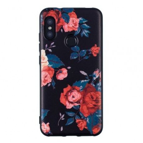 TPU Relief Case for Xiaomi Mi A2 Lite Safflower Pattern (MULTI)
