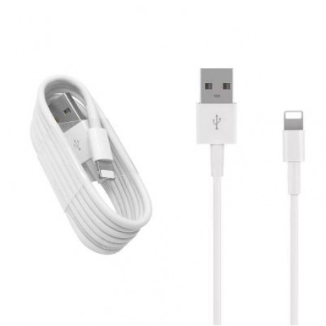 2 in 1 8 Pin Cable with Portable Travel Wall Charger Adapter EU Plug for iPhone (BLACK)