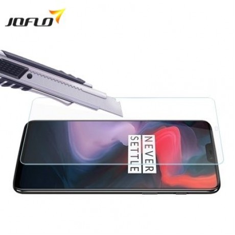JOFLO 2pcs 2.5D 0.26mm 9H Hardness Tempered Glass Screen Protector for OnePlus 6 (TRANSPAR