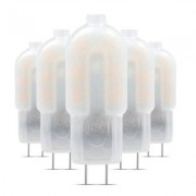 5PCS YWXLight G4 LED Lampe Lampada 360 Degree Milky White Shell DC 12V (WARM WHITE LIGHT)