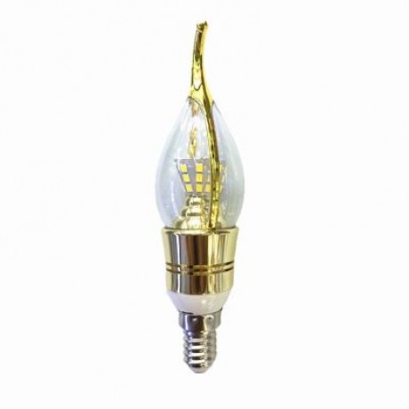 OMTO E14 LED Candle Light Bulb Energy Saving Lamp 220V 7W (WARM WHITE)