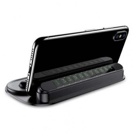 Baseus Horizon Silicone Parking Number Bracket Phone Holder (BLACK)