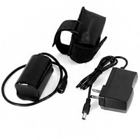 DARK KNIGHT LR-2 LED CYCLING LAMP 4 MODES HEADLAMP BIKE HANDLEBAR LIGHT - EU PLUG (BLACK)