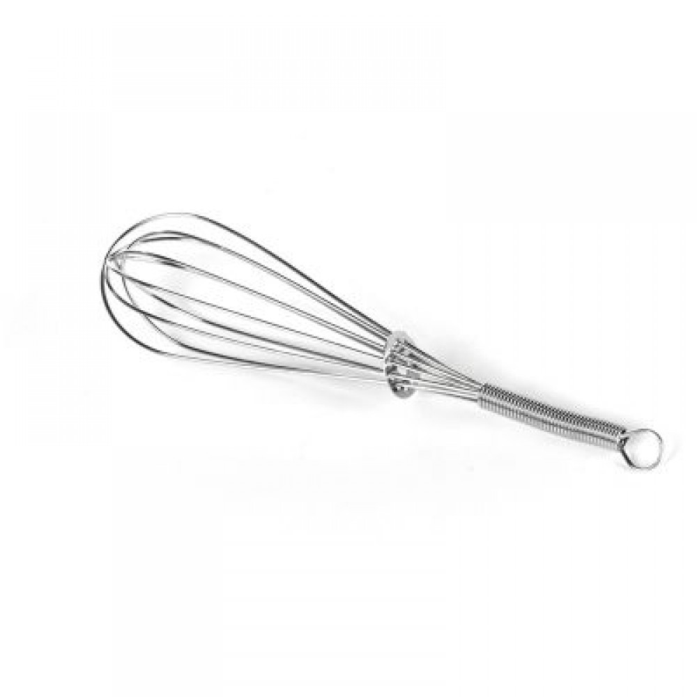 STAINLESS STEEL MINI ROTATING WHISK EGG BEATER KITCHEN TOOL (SILVER)