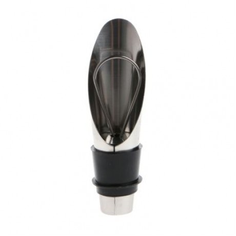 Stainless Steel Wine Bottle Stoppers Funnel Pourer for Bar Accessories (SILVER)