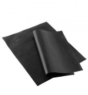 2PCS PTFE BBQ Grill Mat Barbecue Liner Reusable Teflon  Sheet 40 30cm Cooking (BLACK)