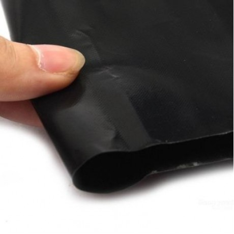 2PCS PTFE BBQ Grill Mat Barbecue Liner Reusable Teflon  Sheet 40 30cm Cooking (BLACK)