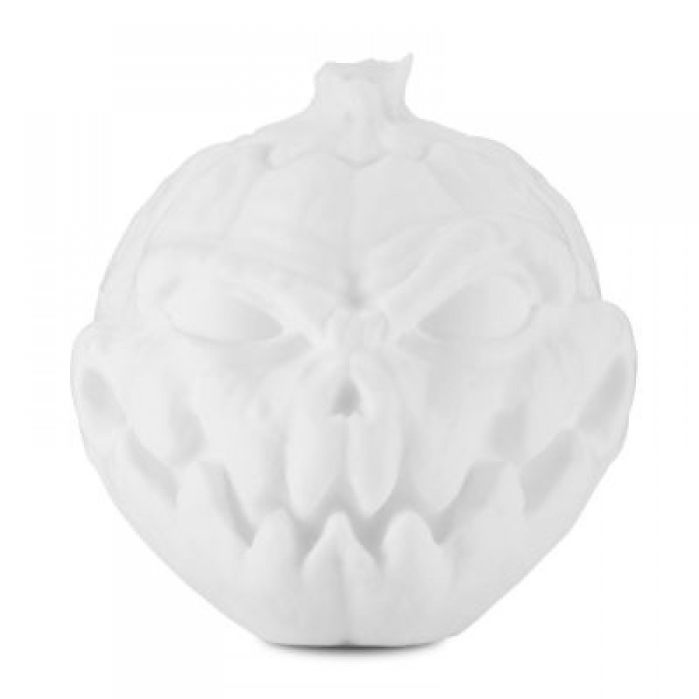 3D Printing Devil Pumpkin Face Light Patting Night Lamp for Halloween (WHITE)
