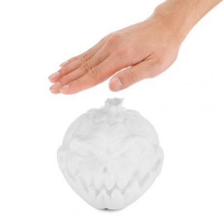3D Printing Devil Pumpkin Face Light Patting Night Lamp for Halloween (WHITE)