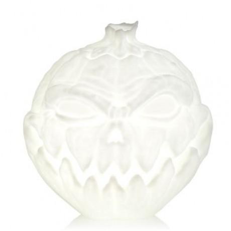 3D Printing Devil Pumpkin Face Light Patting Night Lamp for Halloween (WHITE)