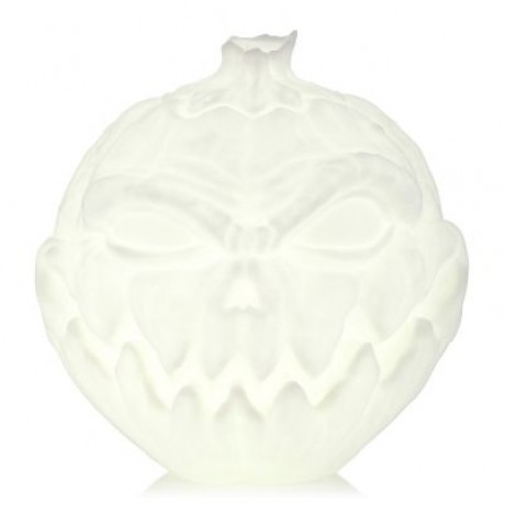 3D Printing Devil Pumpkin Face Light Patting Night Lamp for Halloween (WHITE)