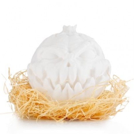 3D Printing Devil Pumpkin Face Light Patting Night Lamp for Halloween (WHITE)