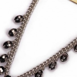 STYLISH WOMEN'S RHINESTONE RECTANGLE PENDANT NECKLACE (AS THE PICTURE)