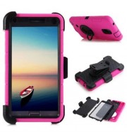 3 IN 1 TWO LAYERS HEAVY DUTY IMPACT RESISTANT DROP PROTECTION CASE WITH CLIP CIRCLE STAND 