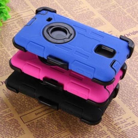 3 IN 1 TWO LAYERS HEAVY DUTY IMPACT RESISTANT DROP PROTECTION CASE WITH CLIP CIRCLE STAND 