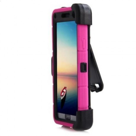3 IN 1 TWO LAYERS HEAVY DUTY IMPACT RESISTANT DROP PROTECTION CASE WITH CLIP CIRCLE STAND 
