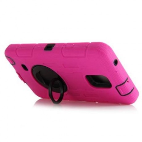 3 IN 1 TWO LAYERS HEAVY DUTY IMPACT RESISTANT DROP PROTECTION CASE WITH CLIP CIRCLE STAND 