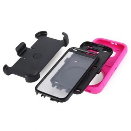 3 IN 1 FULL BODY PROTECTION COVER CASE SILICONE SHOCKPROOF COVER WITH BUILT-IN CIRCLE STAN