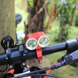 DARK KNIGHT K2E 2 X CREE XML-T6 LED BIKE HEADLIGHT 4 MODES BICYCLE LIGHT - EU PLUG 2400LM 