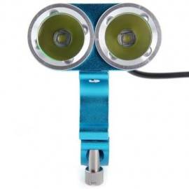 DARK KNIGHT K2E 2 X CREE XML-T6 LED BIKE HEADLIGHT 4 MODES BICYCLE LIGHT - EU PLUG 2400LM 