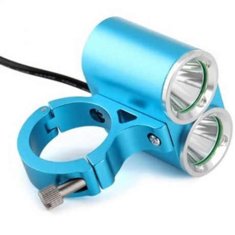 DARK KNIGHT K2E 2 X CREE XML-T6 LED BIKE HEADLIGHT 4 MODES BICYCLE LIGHT - EU PLUG 2400LM 
