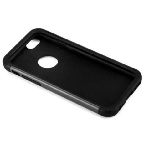 PLASTIC AND SOFT SILICONE MATERIAL BACK CASE COVER WITH FOOTBALL TEXTURE DESIGN FOR IPHONE