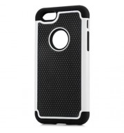 PLASTIC AND SOFT SILICONE MATERIAL BACK CASE COVER WITH FOOTBALL TEXTURE DESIGN FOR IPHONE