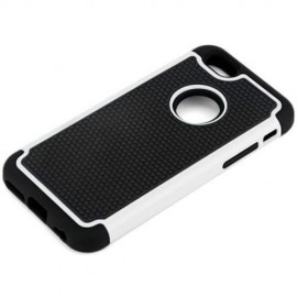 PLASTIC AND SOFT SILICONE MATERIAL BACK CASE COVER WITH FOOTBALL TEXTURE DESIGN FOR IPHONE