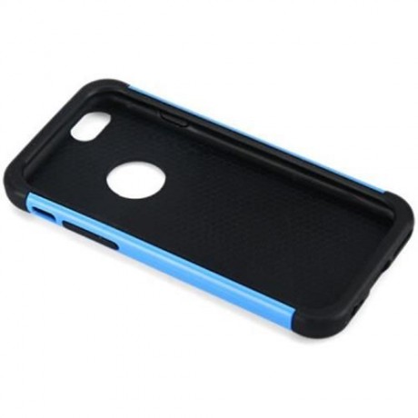 PLASTIC AND SOFT SILICONE MATERIAL BACK CASE COVER WITH FOOTBALL TEXTURE DESIGN FOR IPHONE