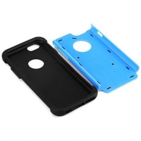 PLASTIC AND SOFT SILICONE MATERIAL BACK CASE COVER WITH FOOTBALL TEXTURE DESIGN FOR IPHONE