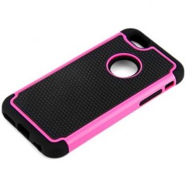 PLASTIC AND SOFT SILICONE MATERIAL BACK CASE COVER WITH FOOTBALL TEXTURE DESIGN FOR IPHONE