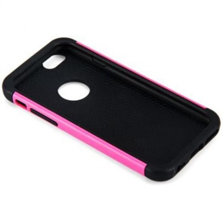 PLASTIC AND SOFT SILICONE MATERIAL BACK CASE COVER WITH FOOTBALL TEXTURE DESIGN FOR IPHONE
