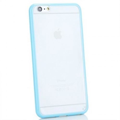 FROSTED BACK COVER CASE WITH TPU MATERIAL FOR IPHONE 6 PLUS (BLUE)