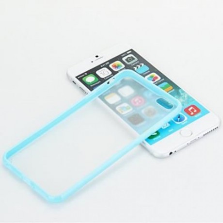FROSTED BACK COVER CASE WITH TPU MATERIAL FOR IPHONE 6 PLUS (BLUE)