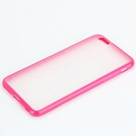 FROSTED BACK COVER CASE WITH TPU MATERIAL FOR IPHONE 6 PLUS (ROSE MADDER)