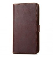 HIGH QUALITY PLASTIC AND ARTIFICIAL LEATHER COVER CASE WITH STAND AND CARD HOLDER FOR IPHO