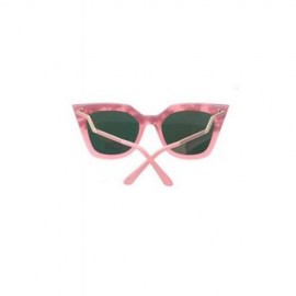 CHIC LEOPARD SPLICE CAT EYE SHAPE FRAME SUNGLASSES FOR WOMEN (PINK)