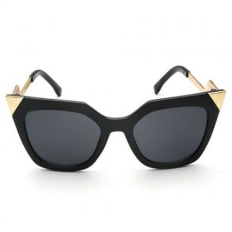 CHIC ZIG ZAG SHAPE ALLOY MIRROR BRACKET SUNGLASSES FOR WOMEN (RANDOM COLOR PATTERN)
