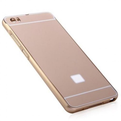 ANTI-SCRATCH PC BACK COVER CASE WITH ALUMINUM METAL BUMPER FRAME FOR XIAOMI NOTE (GOLDEN)
