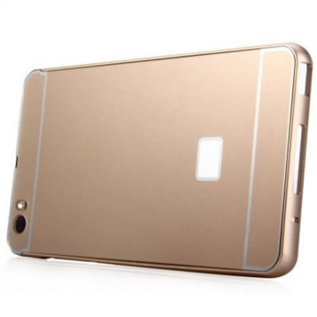 ANTI-SCRATCH PC BACK COVER CASE WITH ALUMINUM METAL BUMPER FRAME FOR XIAOMI NOTE (GOLDEN)