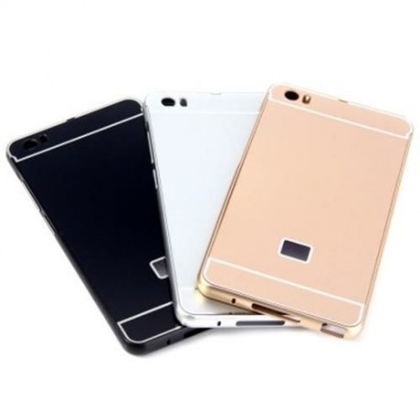 ANTI-SCRATCH PC BACK COVER CASE WITH ALUMINUM METAL BUMPER FRAME FOR XIAOMI NOTE (GOLDEN)