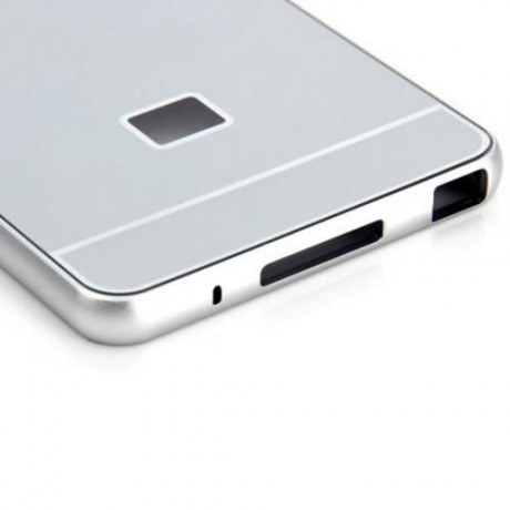 ANTI-SCRATCH PC BACK COVER CASE WITH ALUMINUM METAL BUMPER FRAME FOR XIAOMI NOTE (SILVER)
