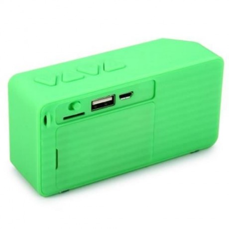 X3 BLUETOOTH V2.1 MINI WIRELESS PORTABLE SPEAKER WITH FM RADIO USB INPUT (GREEN)