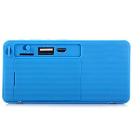 X3 BLUETOOTH V2.1 MINI WIRELESS PORTABLE SPEAKER WITH FM RADIO USB INPUT (BLUE)