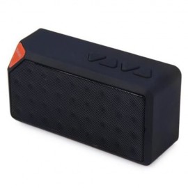X3 BLUETOOTH V2.1 MINI WIRELESS PORTABLE SPEAKER WITH FM RADIO USB INPUT (BLACK)