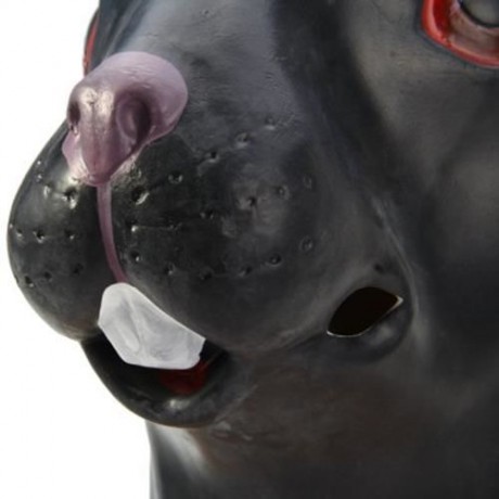 ARTIFICIAL HALLOWEEN LATEX LONG-EARED RABBIT HEAD MASK MASQUERADE PARTIES COSPLAY GADGET (