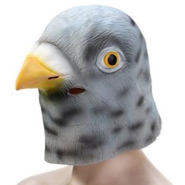 ARTIFICIAL HALLOWEEN LATEX PIGEON MASK MASQUERADE PARTIES COSPLAY GADGET (GRAY)