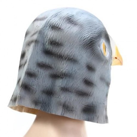 ARTIFICIAL HALLOWEEN LATEX PIGEON MASK MASQUERADE PARTIES COSPLAY GADGET (GRAY)