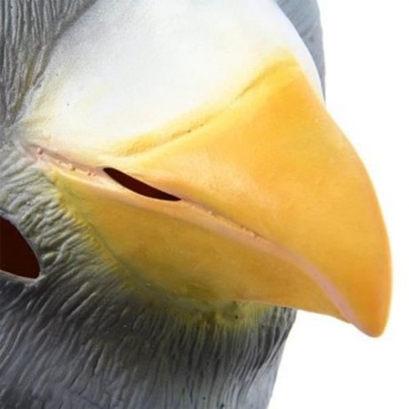 ARTIFICIAL HALLOWEEN LATEX PIGEON MASK MASQUERADE PARTIES COSPLAY GADGET (GRAY)